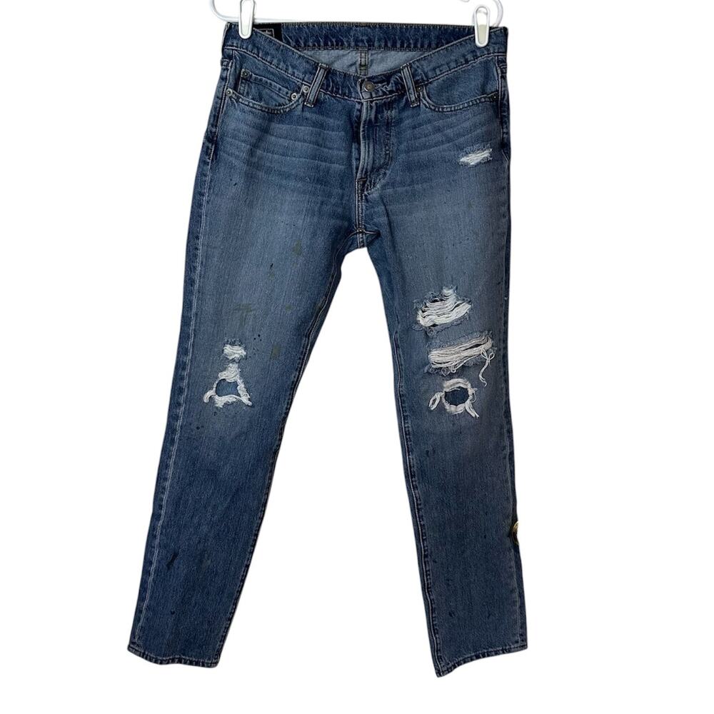 Abercrombie &‎ Fitch Men’s Langdon Slim Stretch Paint Splatter Jeans Size 31x30